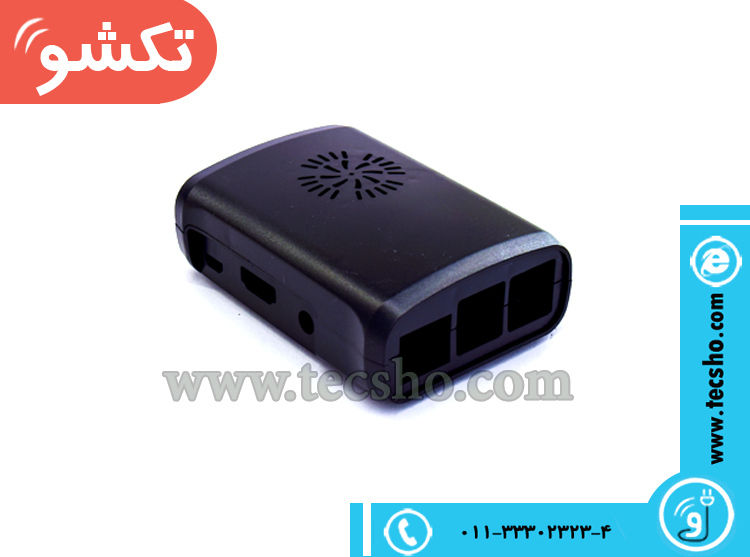 CASE RASPBERRY PI 3 BLACK +FAN PORT