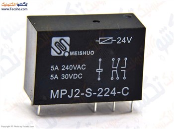 RELE 24V 5A 2CONT 8PIN MEISHUO MPJ2-S-224-C