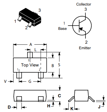 دیتاشیت ترانزیستور S9012 Transistor datasheet