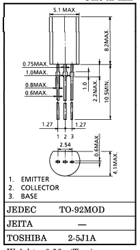 دیتاشیت ترانزیستور A1315 Transistor datasheet