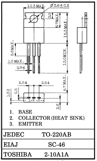 دیتاشیت ترانزیستور A1012 Transistor datasheet