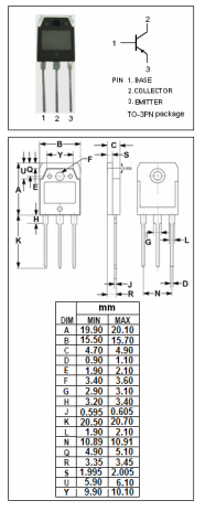 دیتاشیت ترانزیستور A1303 Transistor datasheet