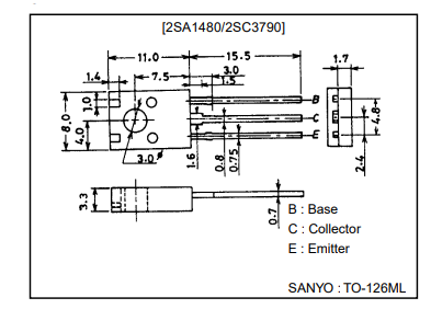 دیتاشیت ترانزیستور A1480 Transistor datasheet