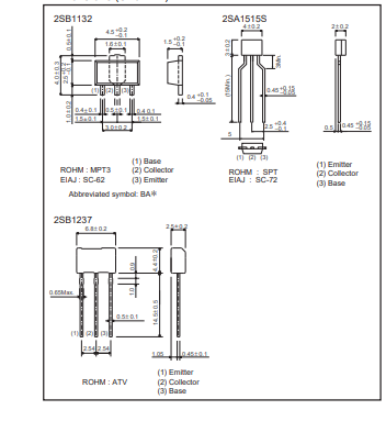 دیتاشیت ترانزیستور B1237 Transistor datasheet