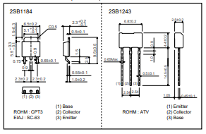 دیتاشیت ترانزیستور B1243 Transistor datasheet