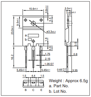 دیتاشیت ترانزیستور B1588 Transistor datasheet