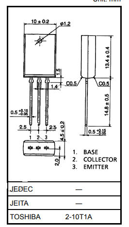 دیتاشیت ترانزیستور B1640 Transistor datasheet