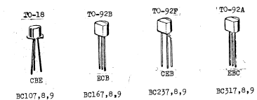 دیتاشیت ترانزیستور BC168 Transistor datasheet