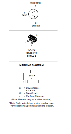 دیتاشیت ترانزیستور BC807 Transistor datasheet