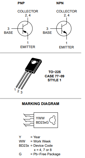 دیتاشیت ترانزیستور BD238 Transistor datasheet