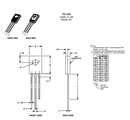 دیتاشیت ترانزیستور BD677 Transistor datasheet