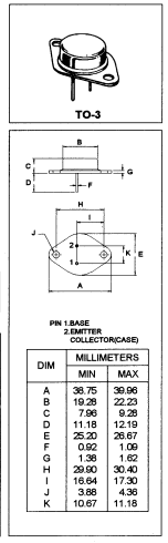 دیتاشیت ترانزیستور BU126 Transistor datasheet