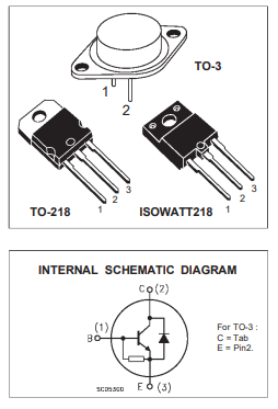 دیتاشیت ترانزیستور BU208D Transistor datasheet