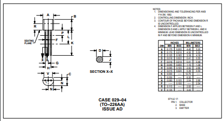  دیتاشیت ترانزیستور BC237 Transistor datasheet