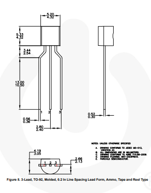 دیتاشیت ترانزیستور BC550 Transistor datasheet