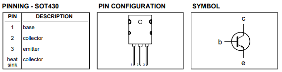 دیتاشیت ترانزیستور BU4530 Transistor datasheet