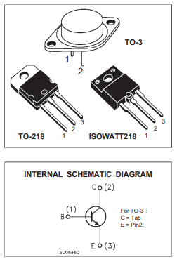 دیتاشیت ترانزیستور BU508A Transistor datasheet