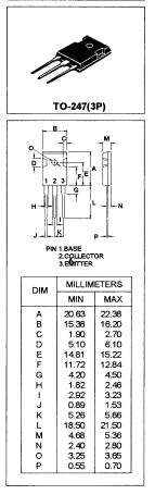 دیتاشیت ترانزیستور BU508D Transistor datasheet