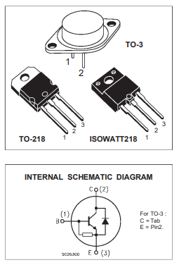 دیتاشیت ترانزیستور BU508D Transistor datasheet