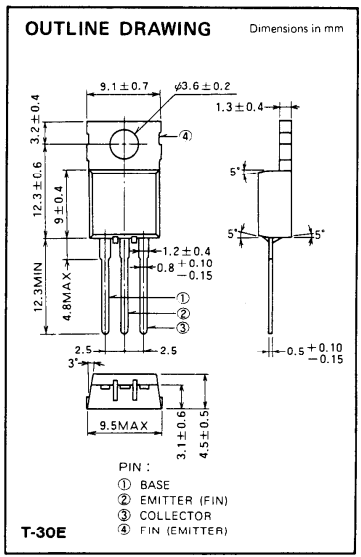 دیتاشیت ترانزیستور C1971 Transistor datasheet