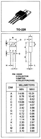 دیتاشیت ترانزیستور C2073 Transistor datasheet