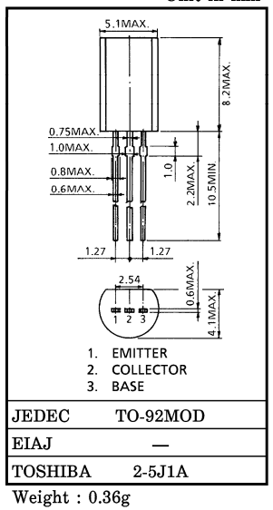 دیتاشیت ترانزیستور C2655 Transistor datasheet