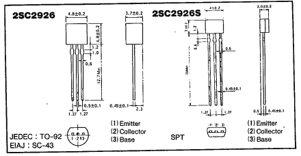 دیتاشیت ترانزیستور C2926 Transistor datasheet