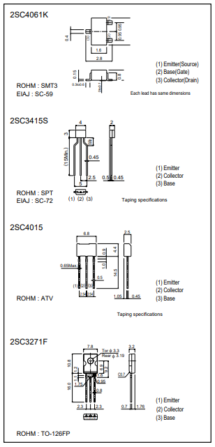 دیتاشیت ترانزیستور C3271 Transistor datasheet