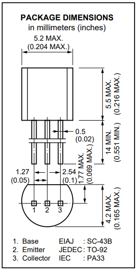 دیتاشیت ترانزیستور C3355 Transistor datasheet