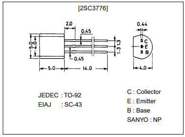 دیتاشیت ترانزیستور C3776 Transistor datasheet