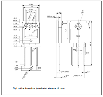 دیتاشیت ترانزیستور C3855 Transistor datasheet