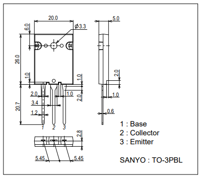 دیتاشیت ترانزیستور C3998 Transistor datasheet