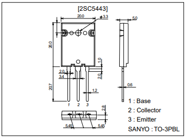 دیتاشیت ترانزیستور C5443 Transistor datasheet