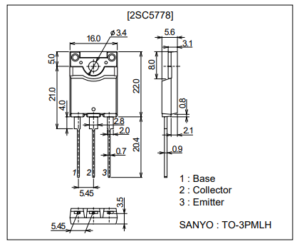 دیتاشیت ترانزیستور C5778 Transistor datasheet