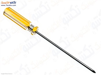 پیچ گوشتی چهارسو 150*6 دسته کریستالی