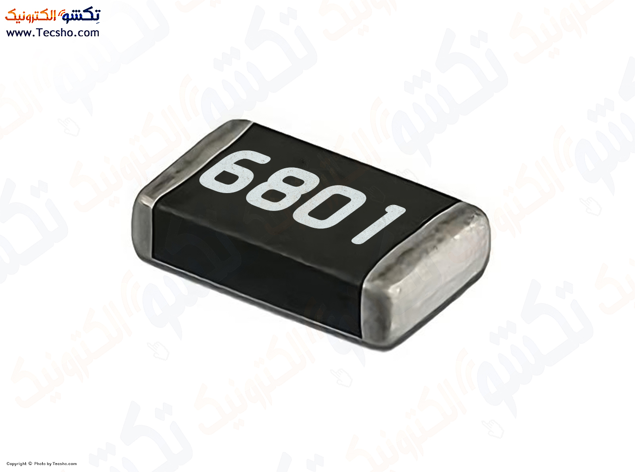 مقاومت اس ام دی 6.8 کیلو اهم SMD 0402 RES 6.8 K RES 6.8K SMD 1/16W 0402 مقاومت 6.8  کیلو اهم 1/16 وات اس ام دی 0402 مقاومت اس ام دی 6.8 کیلو اهم SMD 0402 RES 6.8 K RES 6.8K SMD 1/16W 0402 مقاومت 6.8  کیلو اهم 1/16 وات اس ام دی 0402