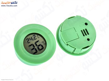 دماسنج رطوبت سنج پنلی گرد سبز