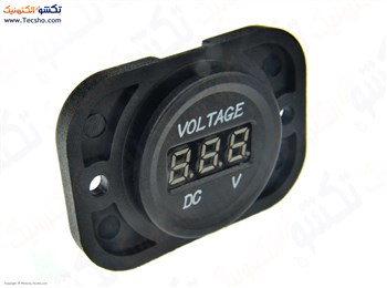 ولت متر خودرویی سبز با نگهدارنده