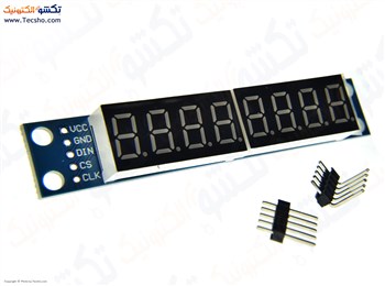 ماژول نمایشگر 7سگمنت هشت رقمی با درایور MAX7219 ماژول نمایشگر 7سگمنت هشت رقمی با درایور MAX7219