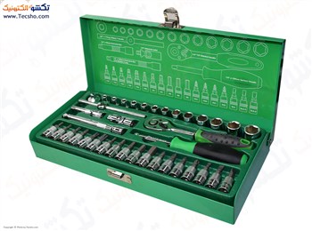 ست آچار بکس پروسکیت مدل SK-23801M مجموعه 38 عددی ست آچار بکس پروسکیت مدل SK-23801M مجموعه 38 عددی
