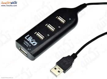 هاب 4 پورت USB2.0 لیکو مدل MR-134 هاب 4 پورت USB2.0 لیکو مدل MR-134