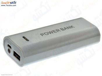 کیس پاور بانک 2 باتری سفید
