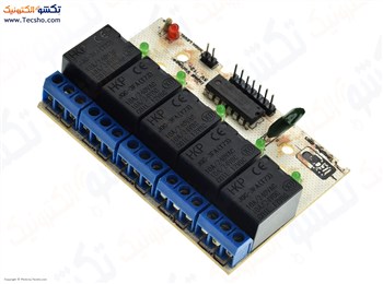 ماژول رله 12 ولت 10 آمپر 5 کانال