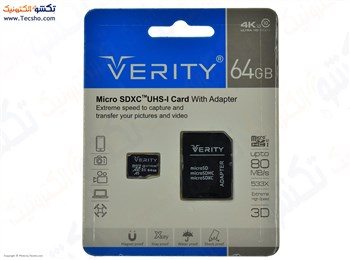 کارت حافظه MICROSD وریتی ظرفیت 64 گیگابایت