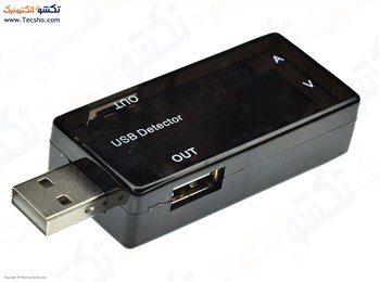 تستر USB و نمایشگر شارژ دارای یک ورودی و دو خروجی USB