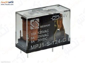 RELE 24V 10A 5PIN KETABI MEISHUO MPJ1-S-124-C GLASS(426)